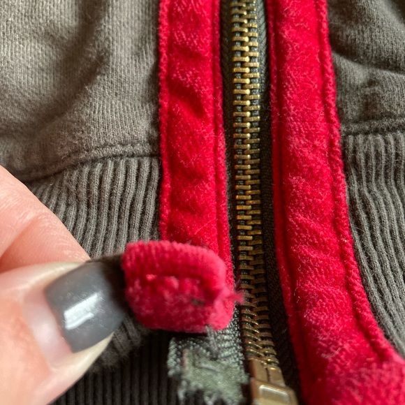 Girls guess jeans zip up rose sweatshirt - Picture 4 of 8